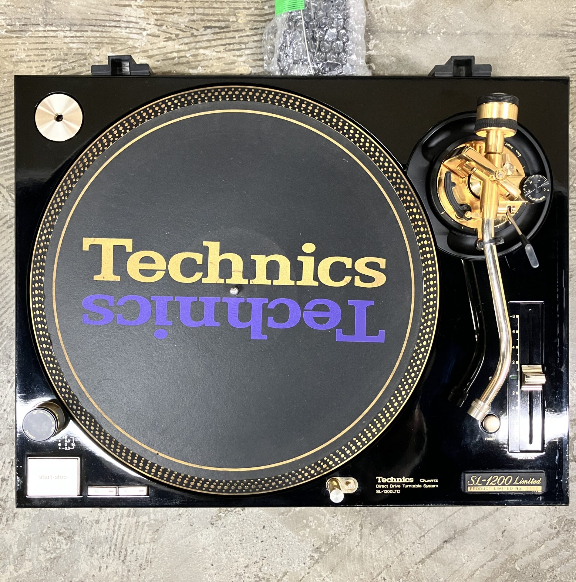 鬼レア　Technics SL-1200 LTD Technics Sl-1200 Ltd 24k Gold Turntable 1996 Limited G2651