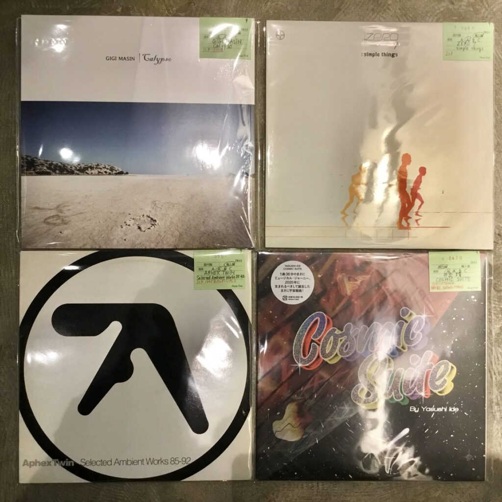 AphexTwinや川崎燎など、いろんなジャンルのレコードが沢山入荷しました！