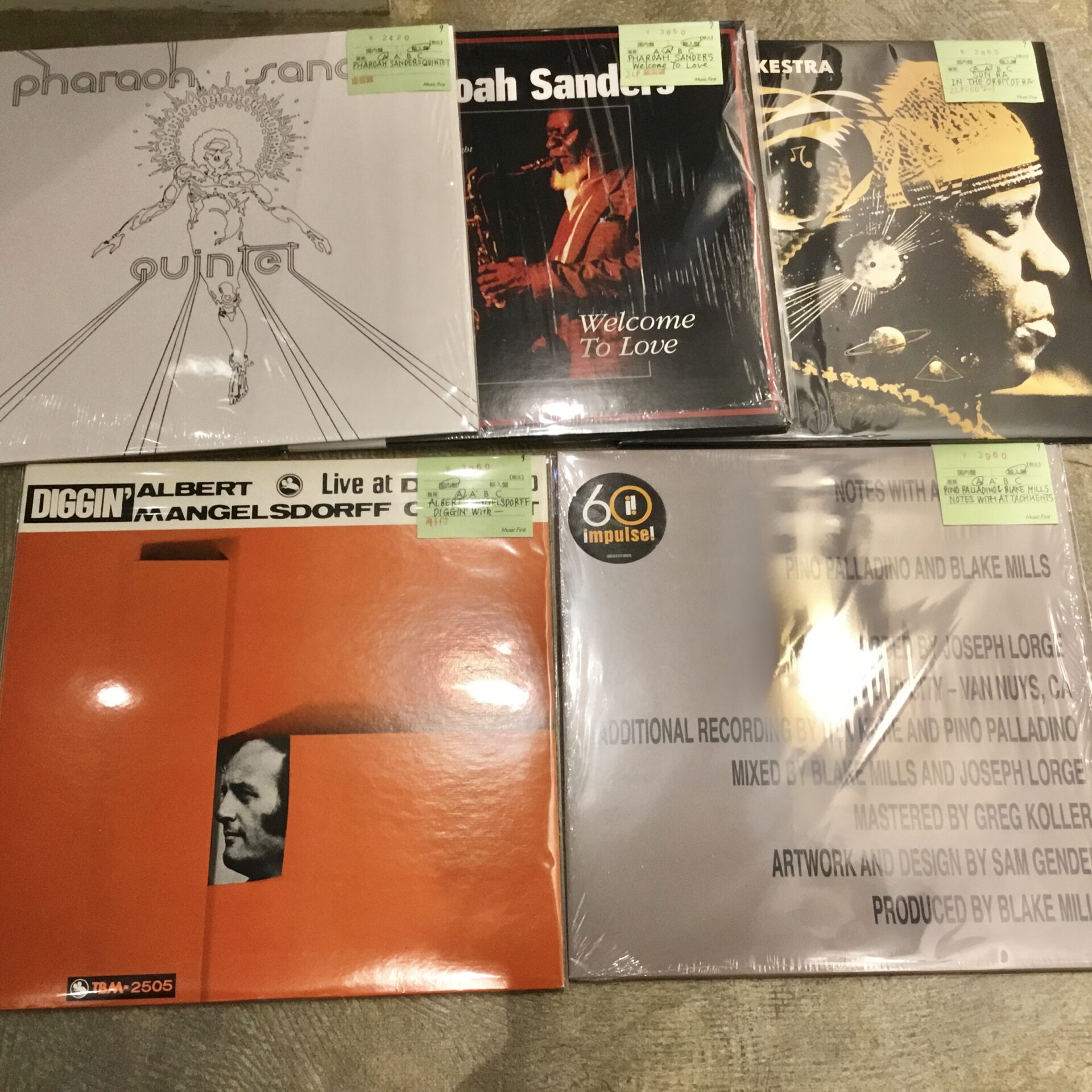 ジャズのレコードがまとまって入荷しました！