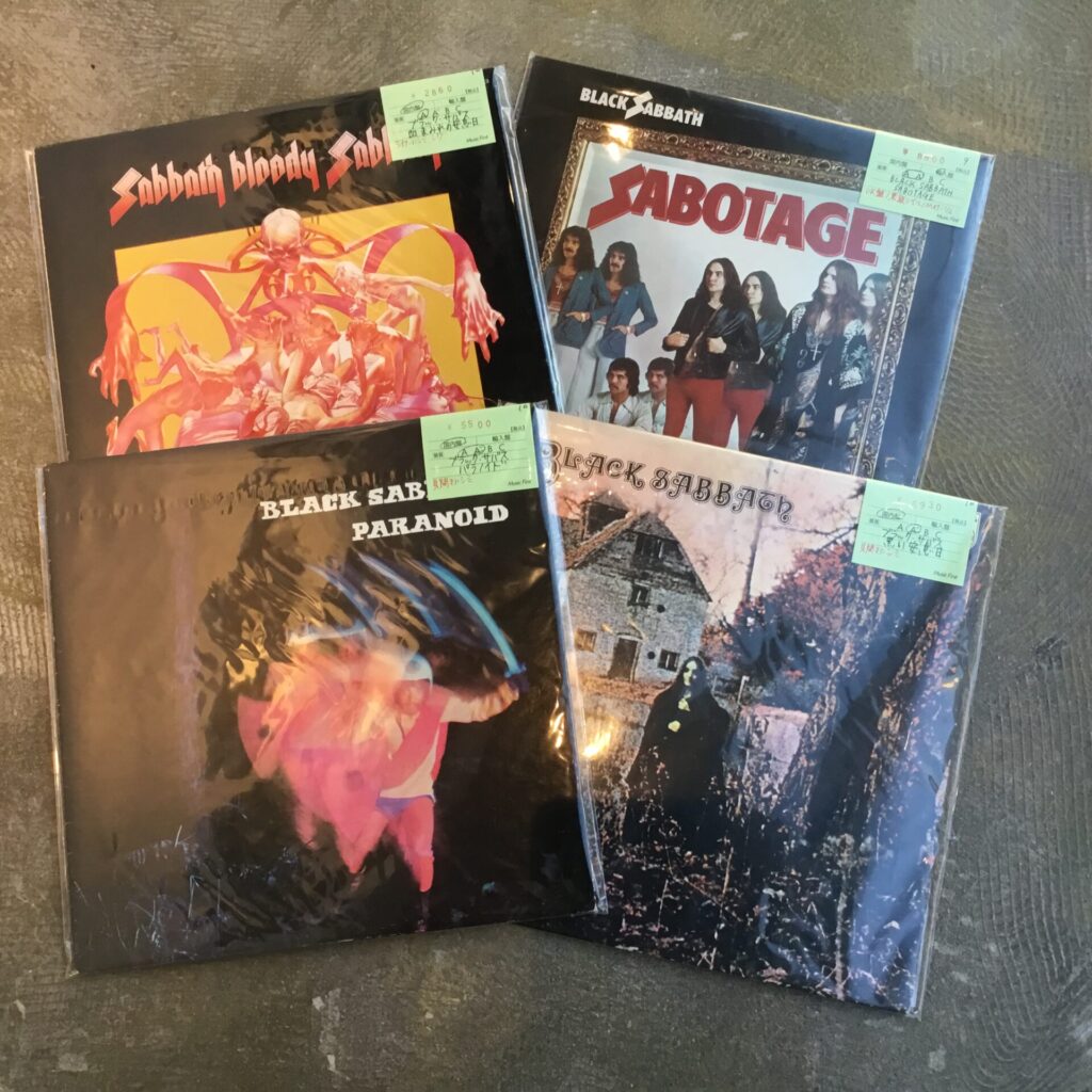 ブラック・サバスの初期LPが入荷しました。