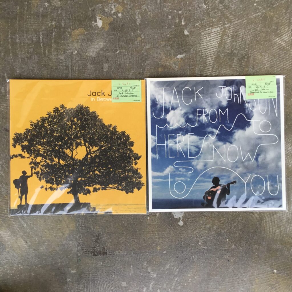 ジャック・ジョンソンのLPが2枚入荷しました。