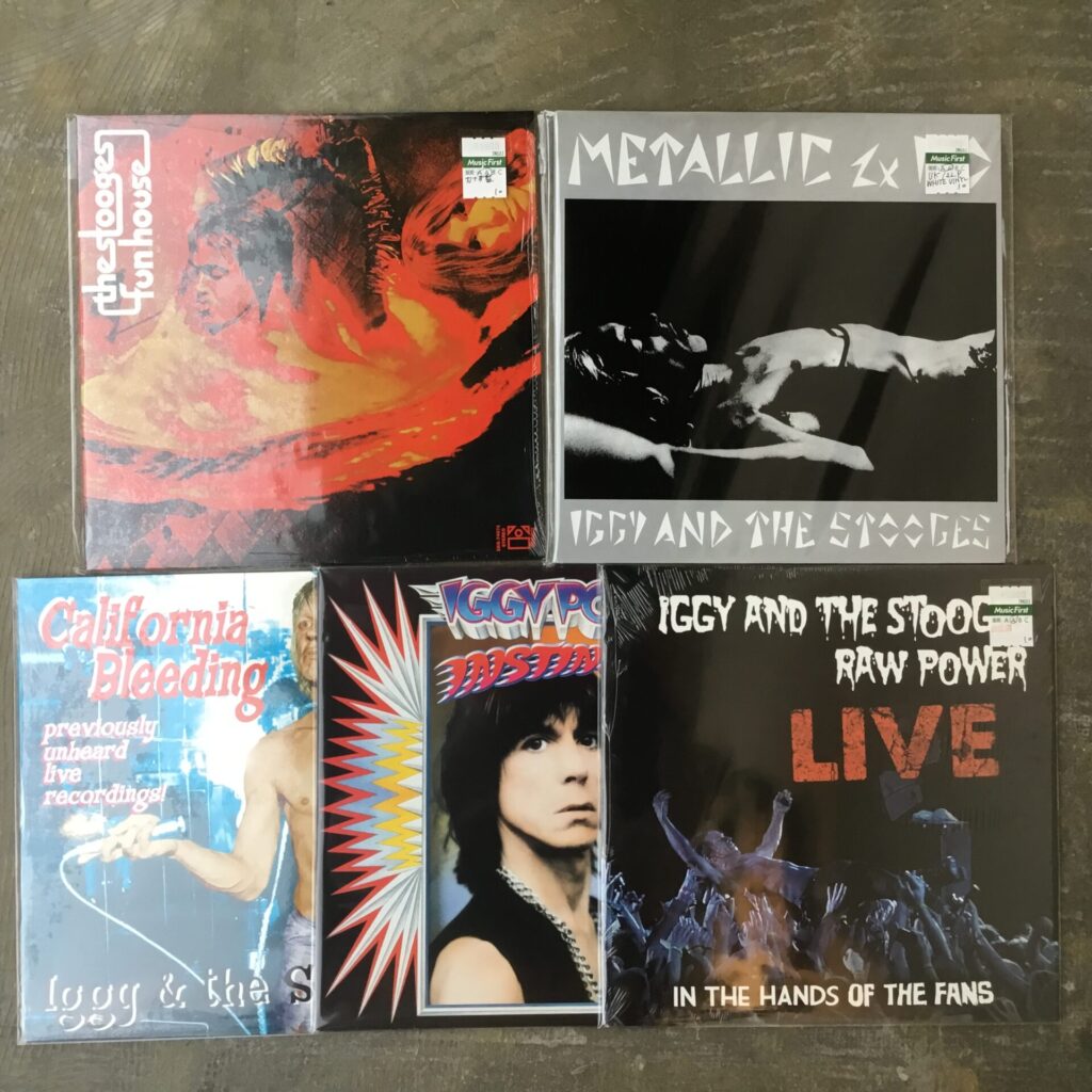 イギー・ポップのLPがライブ音源など含め5枚入荷しました。