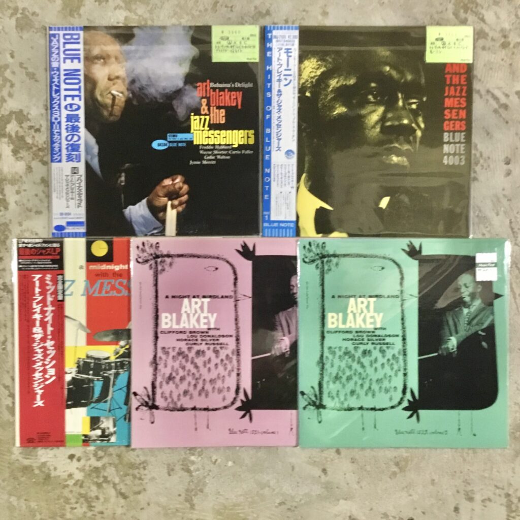 アート・ブレイキーのLPレコードが5枚入荷しました。
