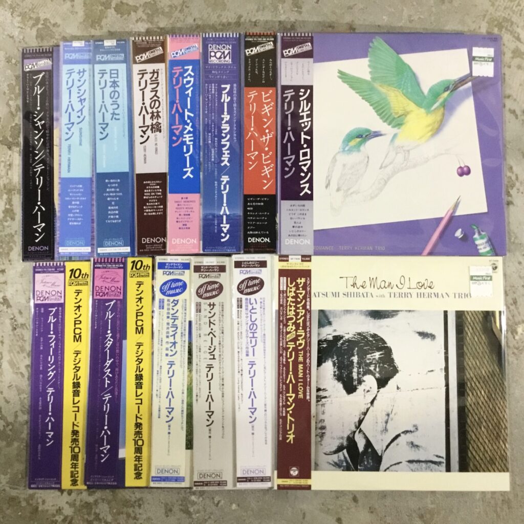 坂元輝ことテリー・ハーマンの帯付美品レコードがまとまって入荷しました。