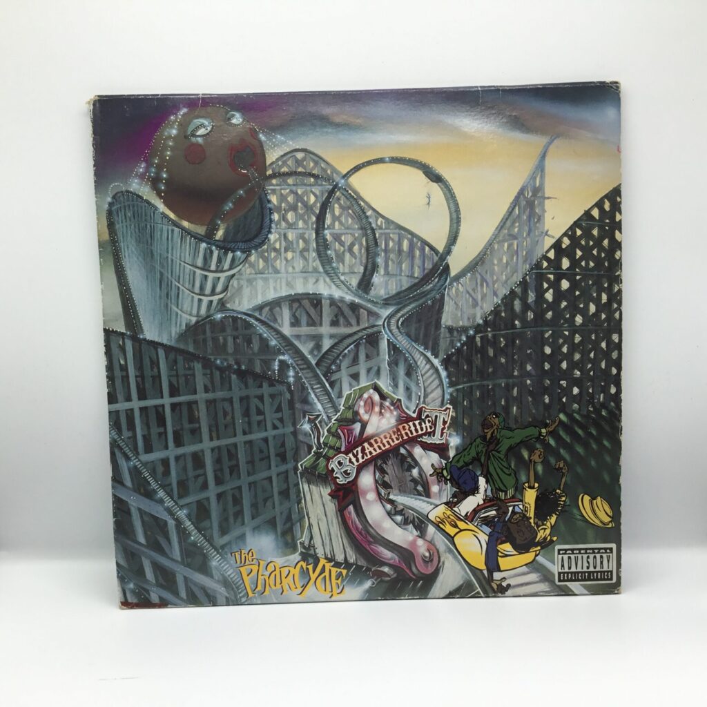 【LP】THE PHARCYDE/BIZARRE RIDE Ⅱ THE PHARCYDE (14221-1) US盤/インサート付/YELLOW & BLUE VINYL/ジャケットにスレ/盤に傷