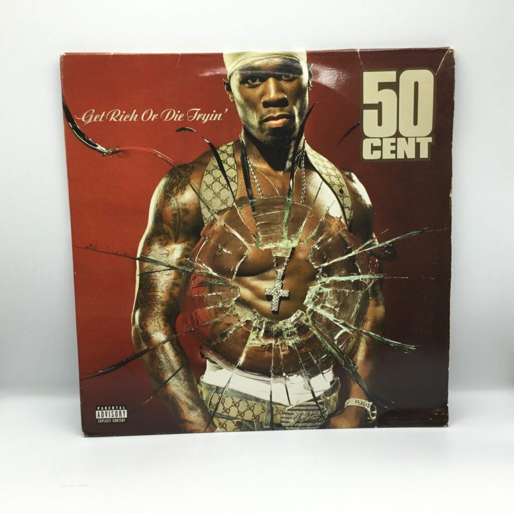 【LP】50 CENT/GET RICH OR DIE TRYIN’ (0694935441) ジャケットにシワ/盤に傷
