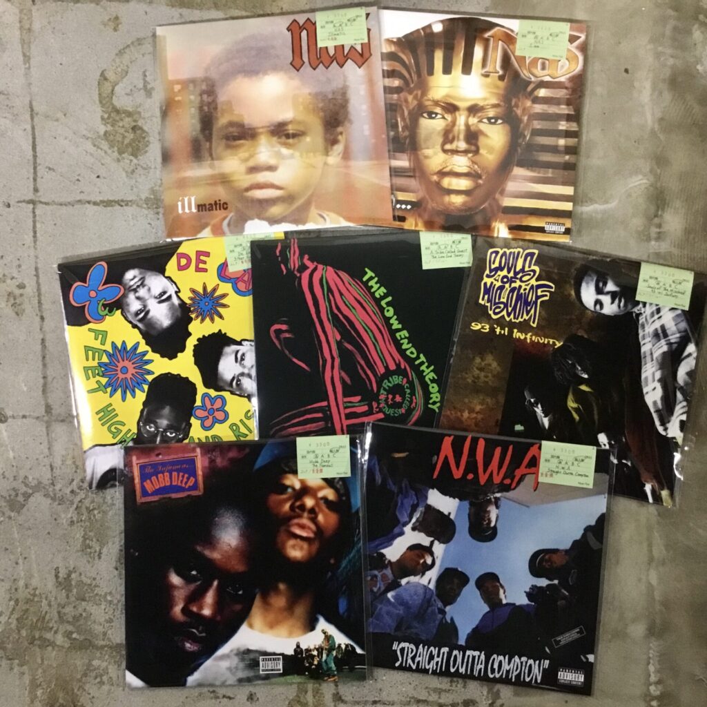 黄金期であるlate 80’s / 90’s Classicsのヒップホップが再発LPで7枚しました。