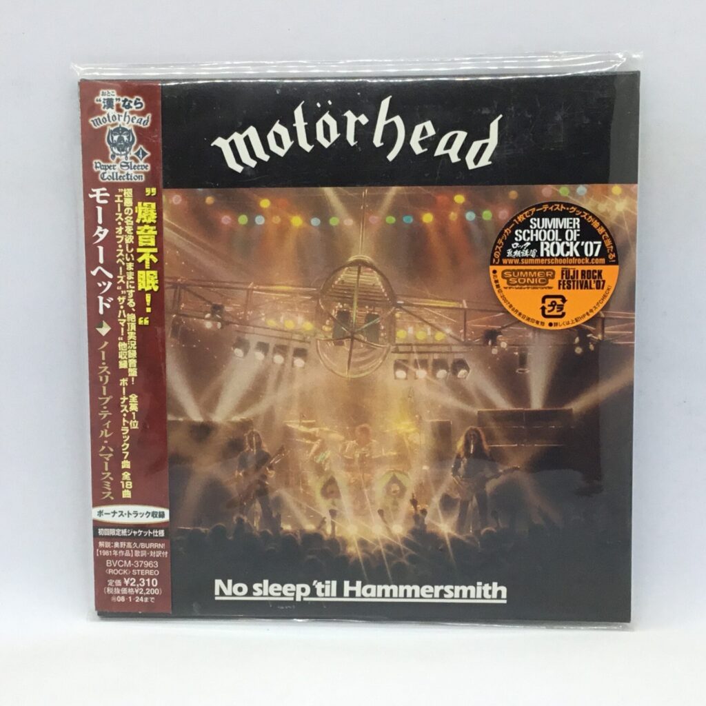 【CD】モーターヘッド/ノー・スリープ・ティル・ハマースミス (BVCM-37963) 帯付