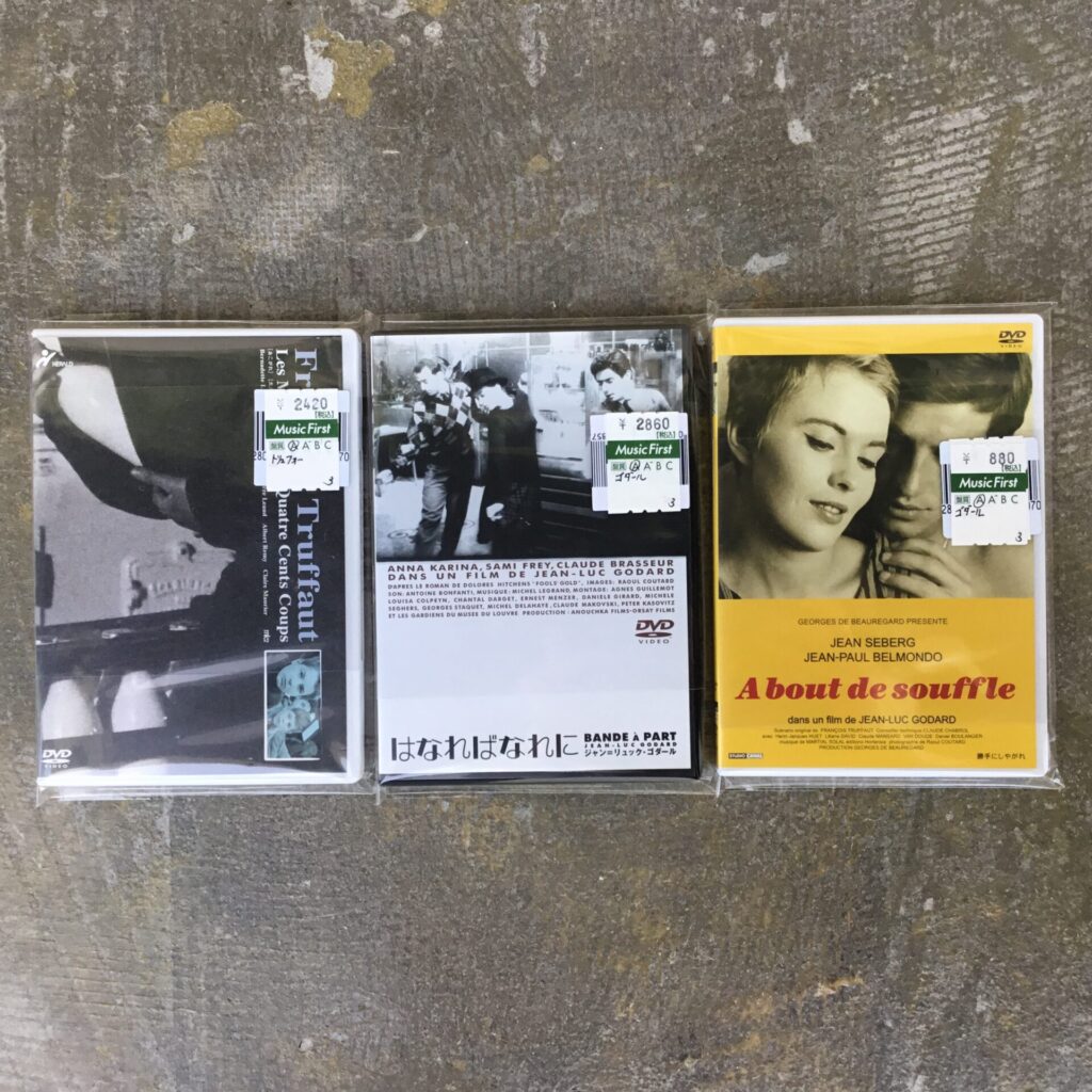 ゴダールとトリュフォーの代表作のDVDが入荷しました。