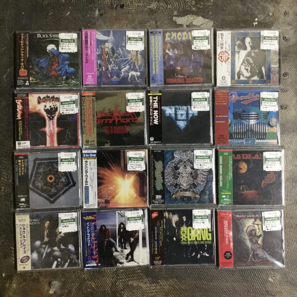 80&90年代ヘヴィ・メタルの初期盤・旧規格盤CDが入荷しました。その2。