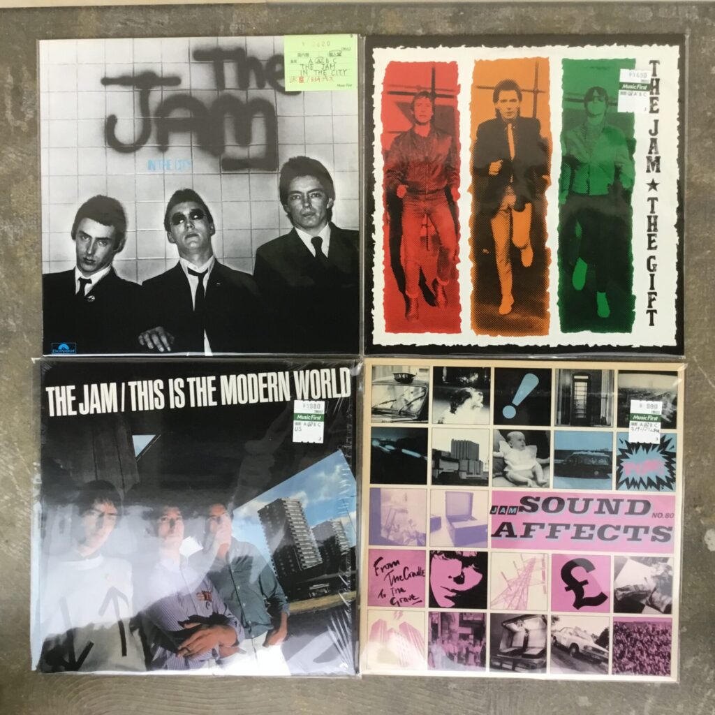 ポール・ウェラー率いるザ・ジャムのLPが入荷しました。