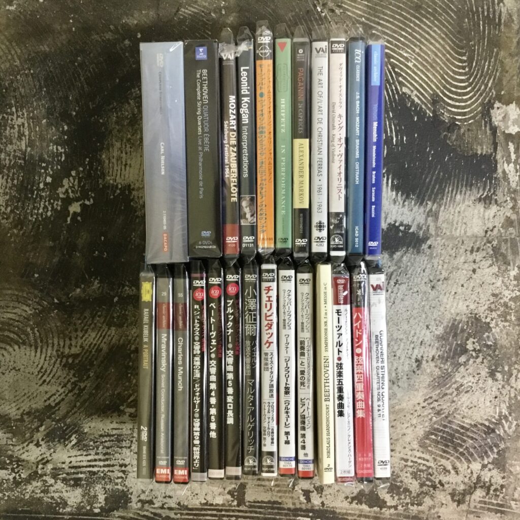 クラシック関連のDVDが25本入荷しました。