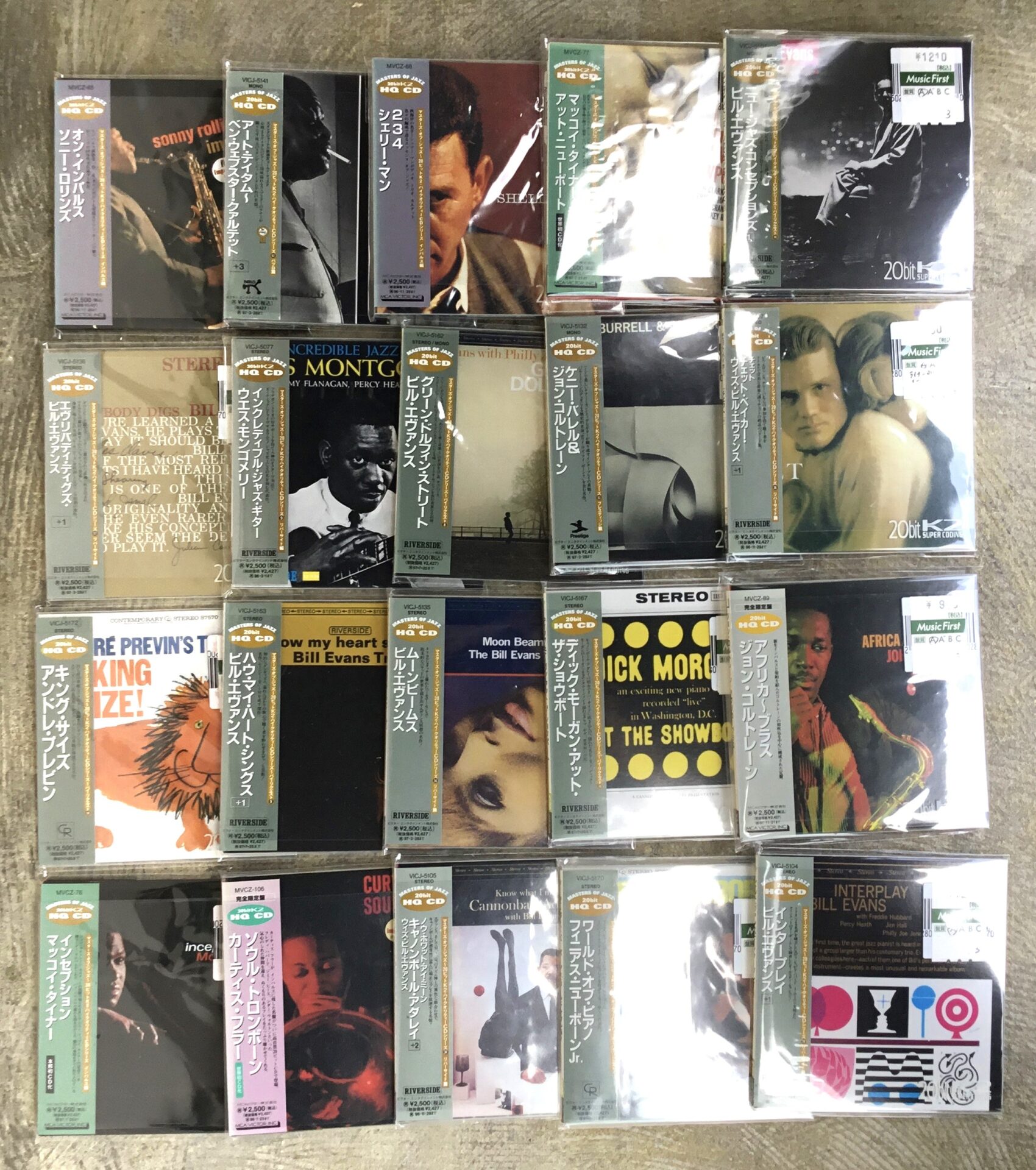 MASTERS OF JAZZ 20bit HQCD』紙ジャケCDを20枚程追加！