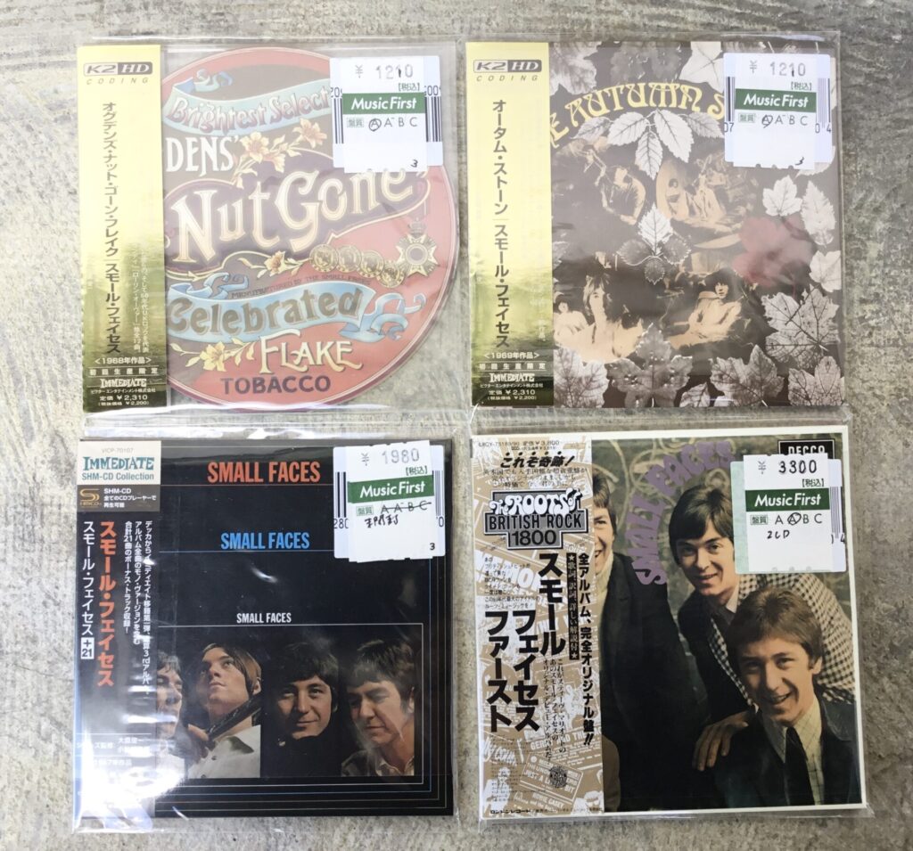 スモール・フェイセスの紙ジャケCDがひとつかみ入荷しました。