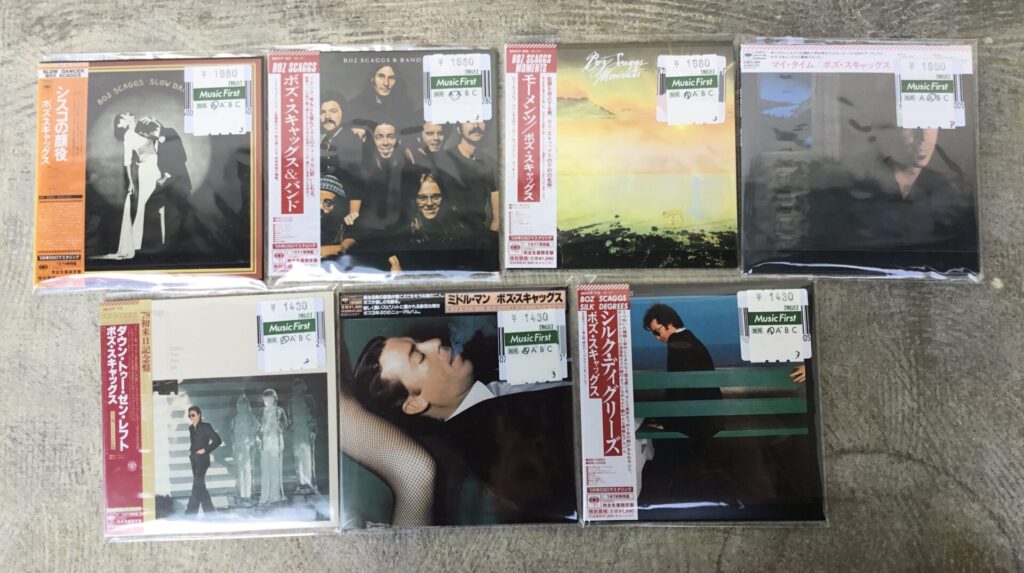 ボズ・スキャッグスの紙ジャケCDがひとつかみ入荷しました。