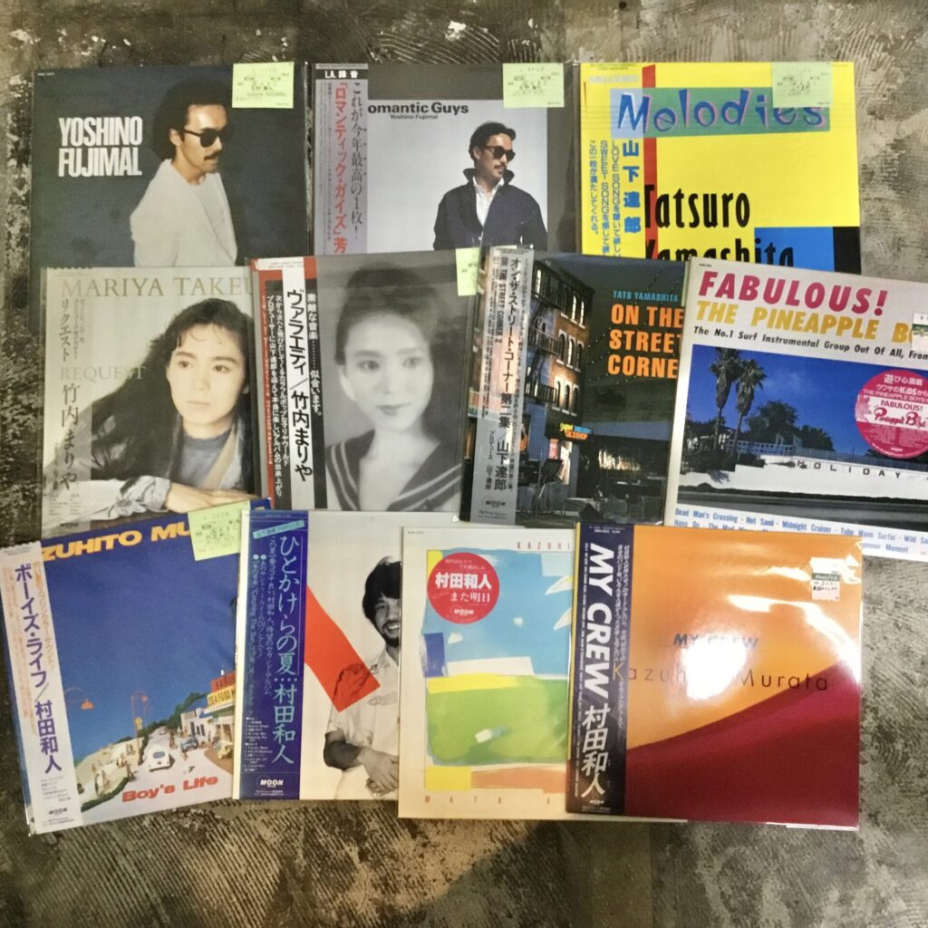 【新入荷情報】 MOON RECORDSから発表されたシティポップLPがひとつかみ入荷しました。