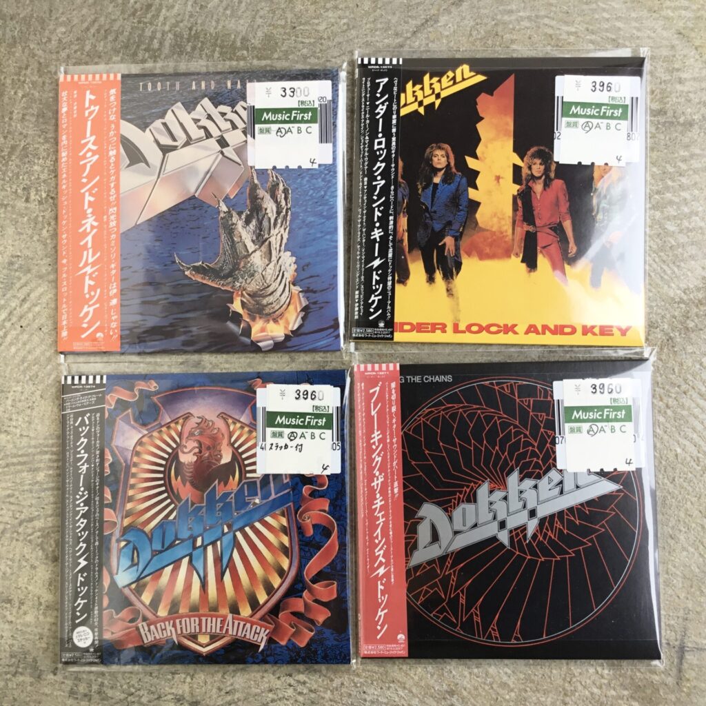 本日はHR/HM入荷DAY！ その②は「ドッケンの紙ジャケCD」を4枚追加しました。