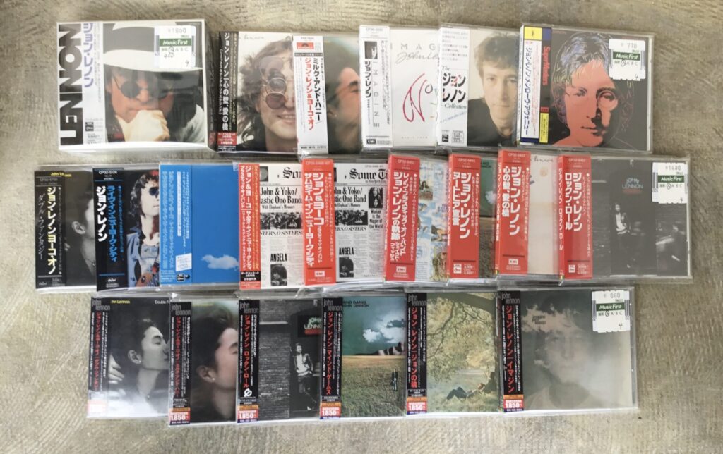 【新入荷情報】 ジョン・レノンの帯付きCDが20枚程入荷しました。