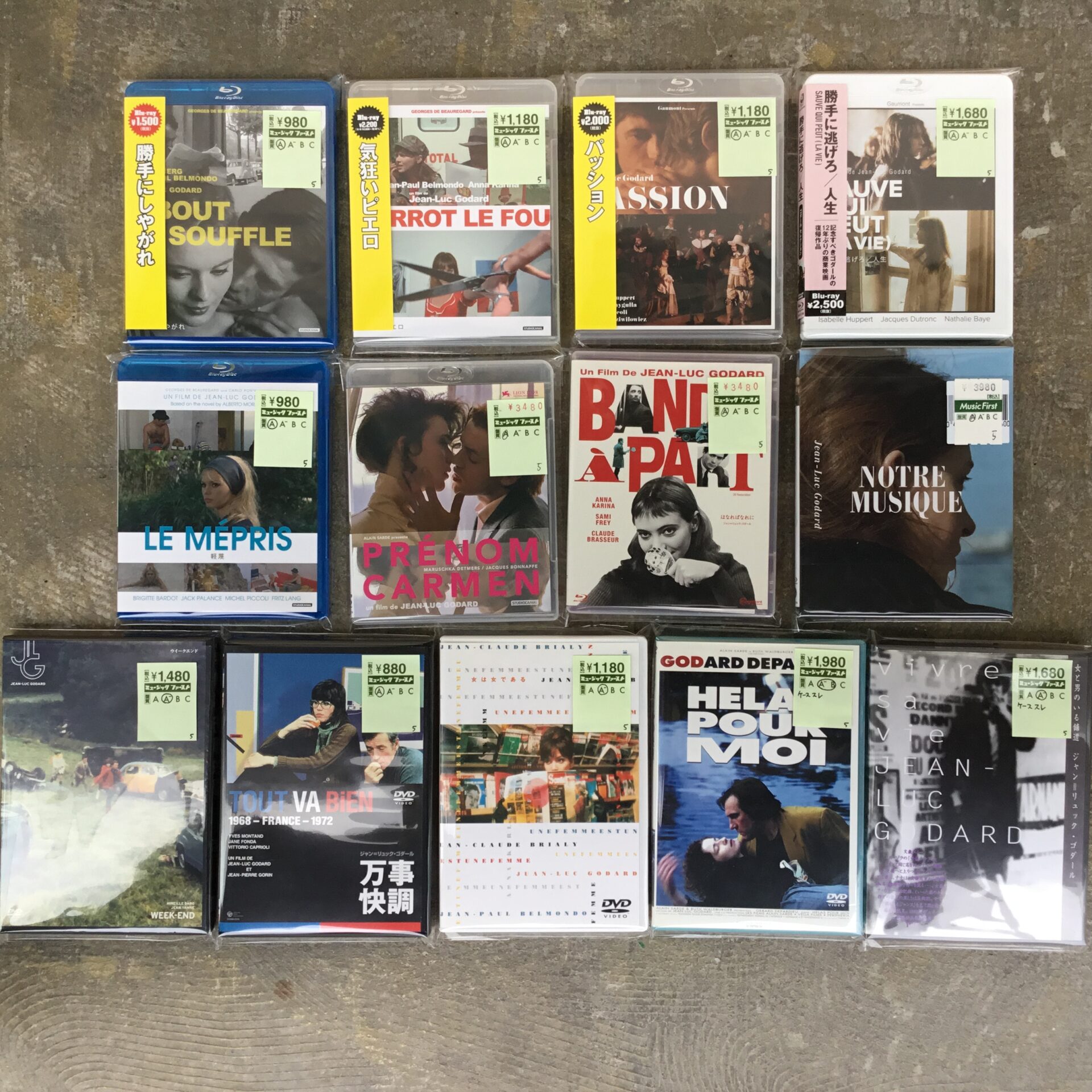 新入荷情報】 ゴダール映画のDVD＆Blu-rayがまとまって入荷しました。
