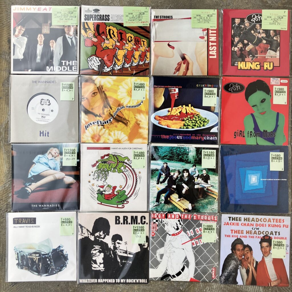 【新入荷情報】90年代～00年代、洋ロック7inchシングルレコードが200点入荷しました。
