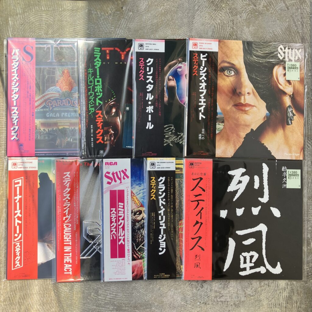 【新入荷情報】STYXの帯付美品LPが9点入荷しました。