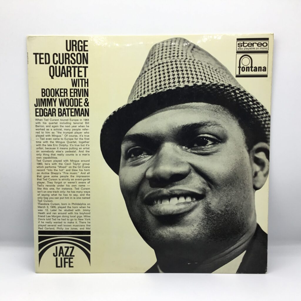 【LP】TED CURSON QUARTET / URGE (FJL 910) オランダ盤