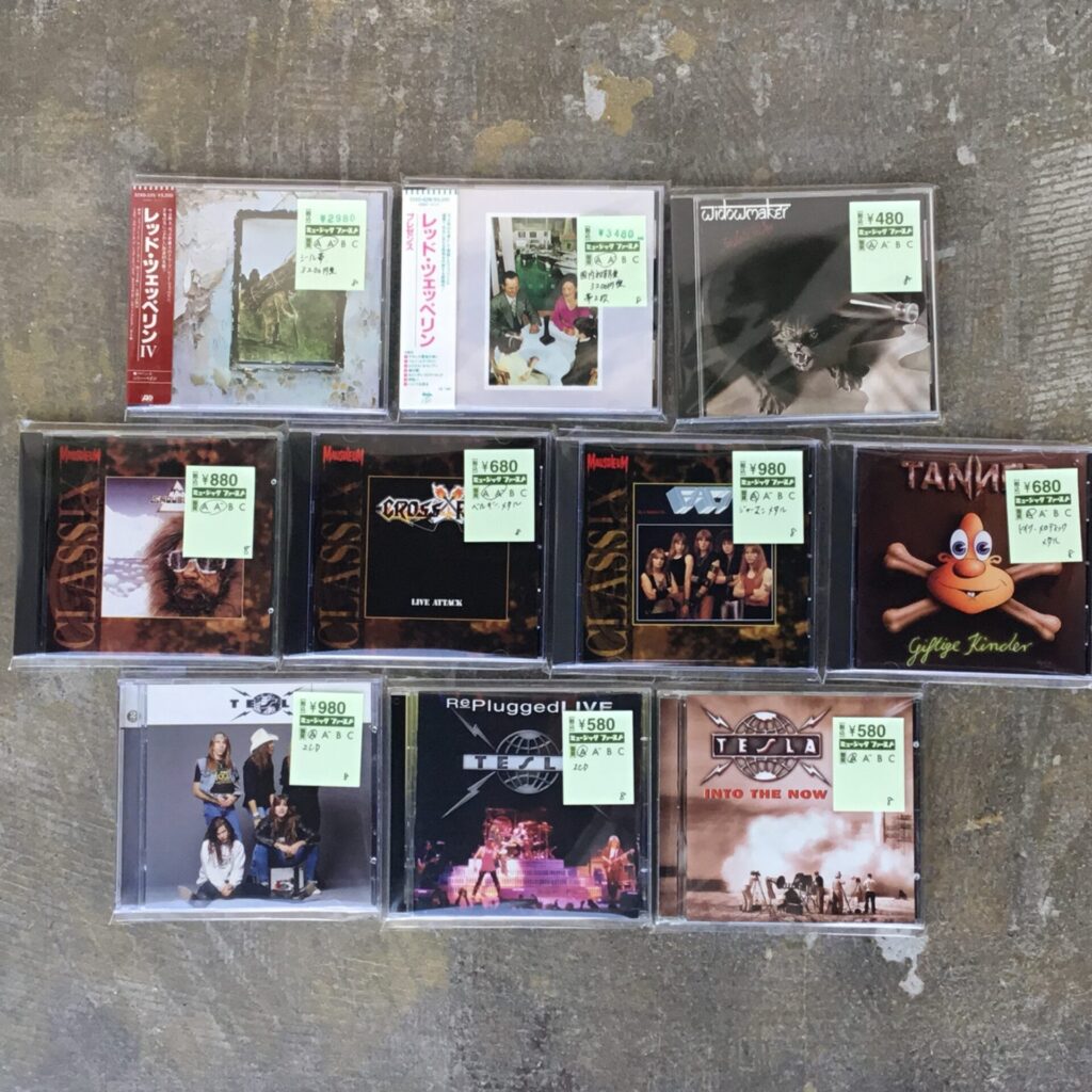 【特集コーナー新入荷】 HR/HMのCDを10枚新規追加しました。