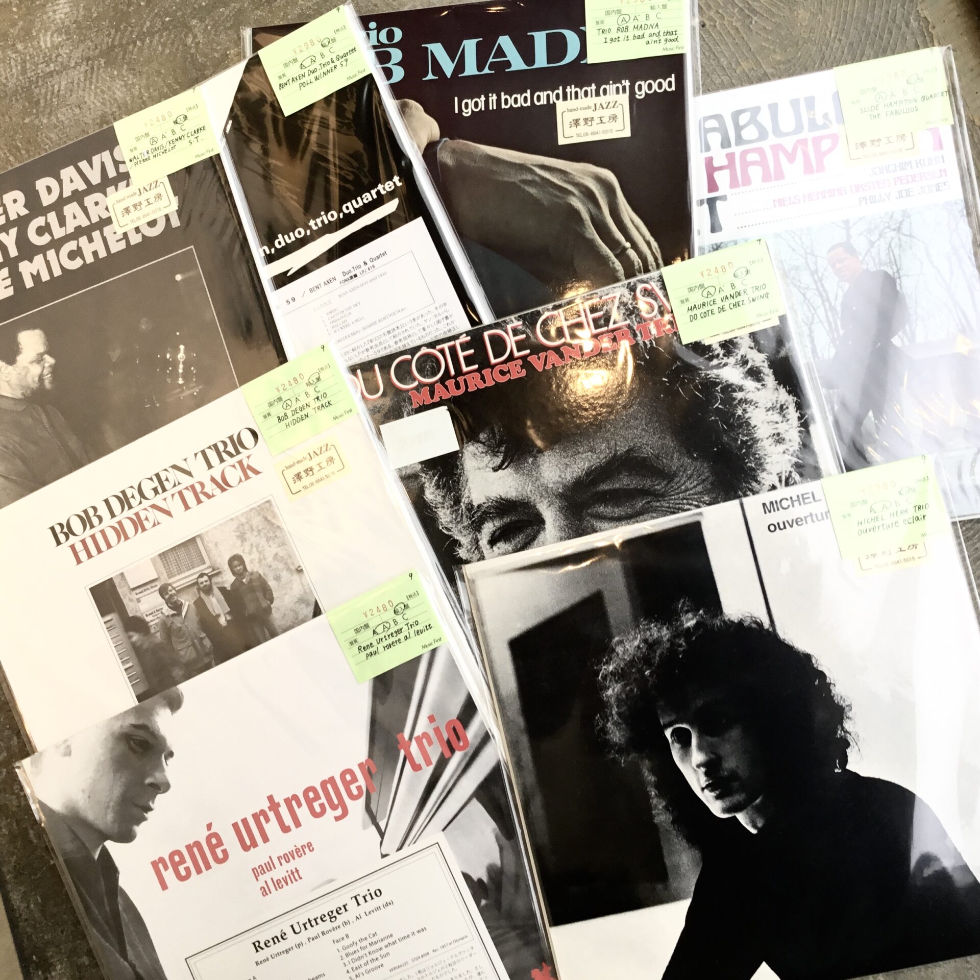 【新入荷情報】  澤野工房のレコードがひとつかみ入荷しました。
