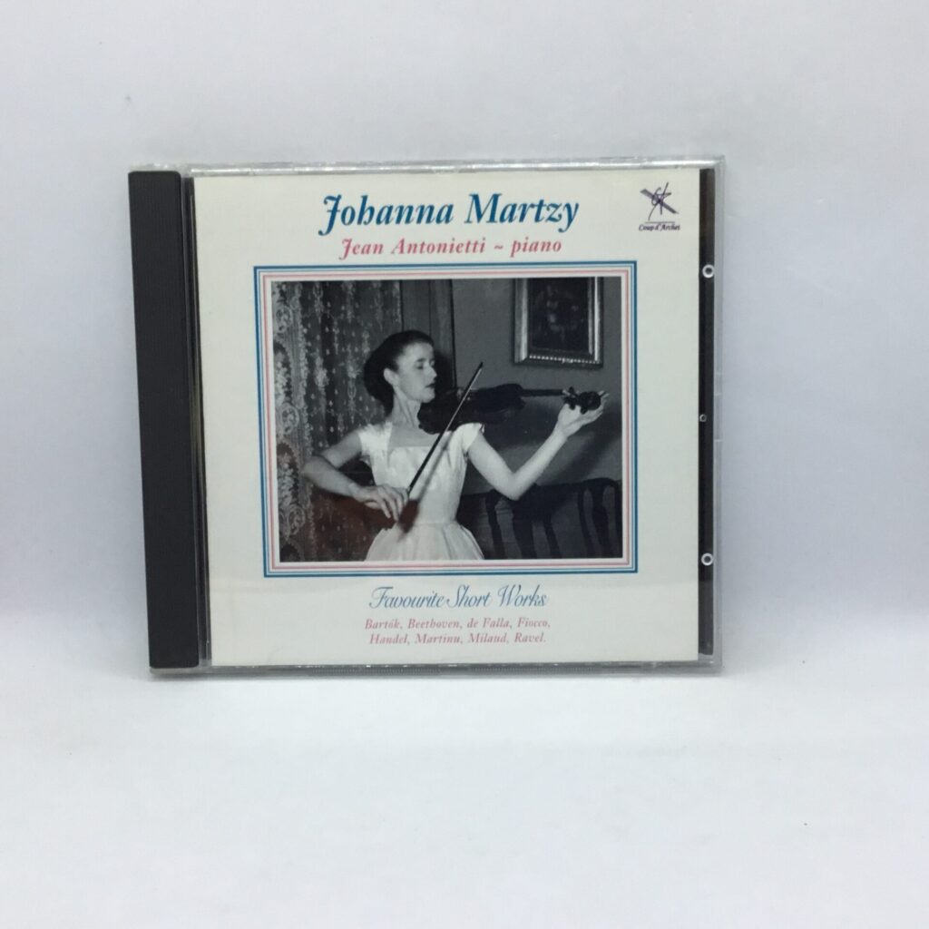 【CD】Martzy, Antonietti / Favourite Short Works by 8 Composers (COUP CD006)