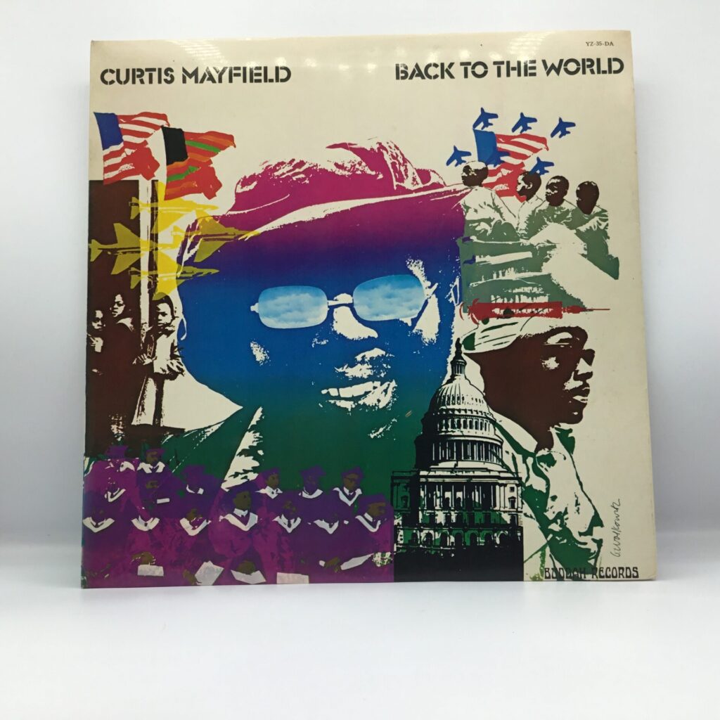 【LP】カーティス・メイフィールド / バック・トゥ・ザ・ワールド (YZ-35-DA)