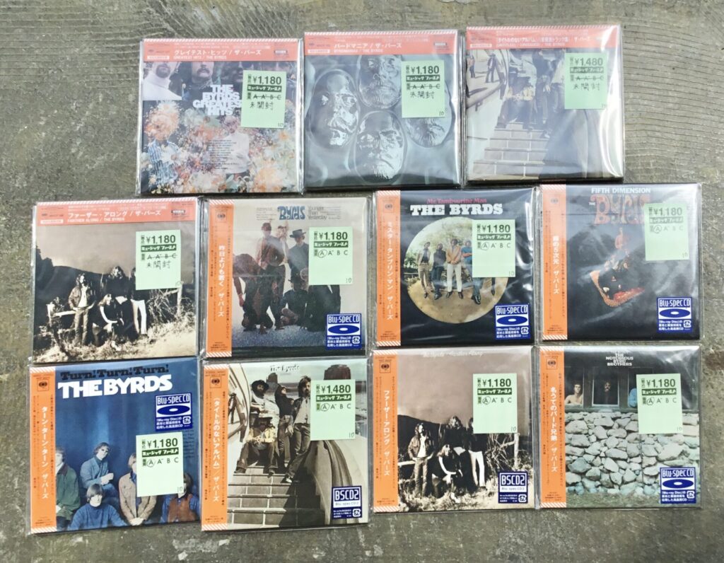 【新入荷情報】  フォーク・ロックの先駆的バンドでもあるザ・バーズの帯付きＣＤがまとまって入荷しました。