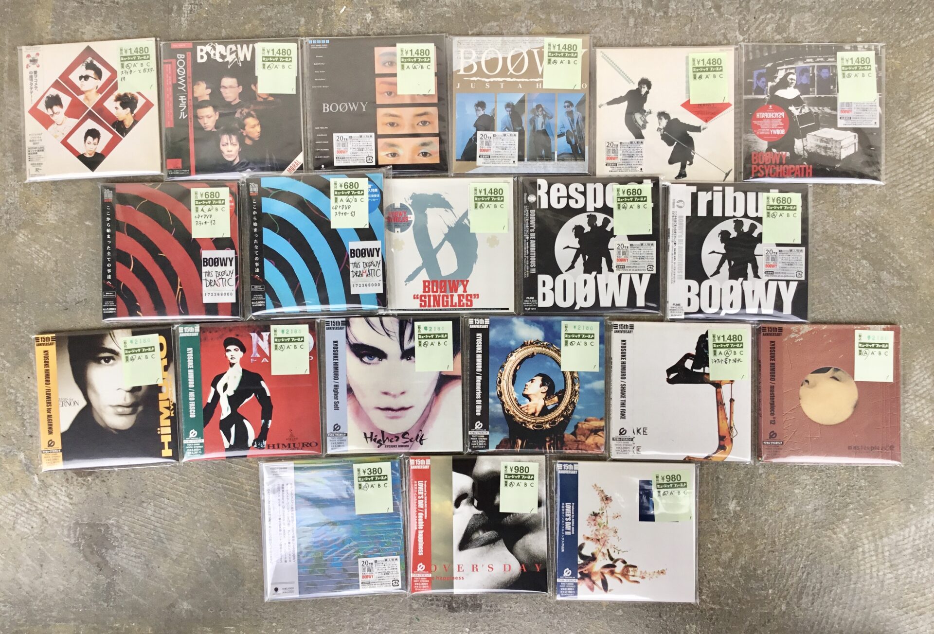 【新入荷情報】  BOØWYと氷室京介の紙ジャケットCDがまとまって入荷しました