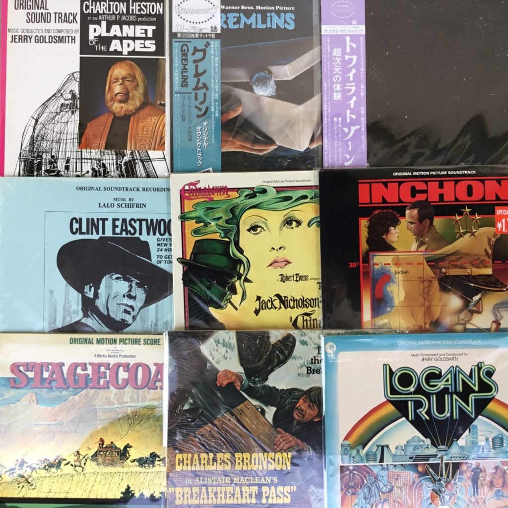 【特集コーナー新入荷】 サントラLP特集更新： ジェリー・ゴールドスミスによる劇伴を30枚以上追加しました。