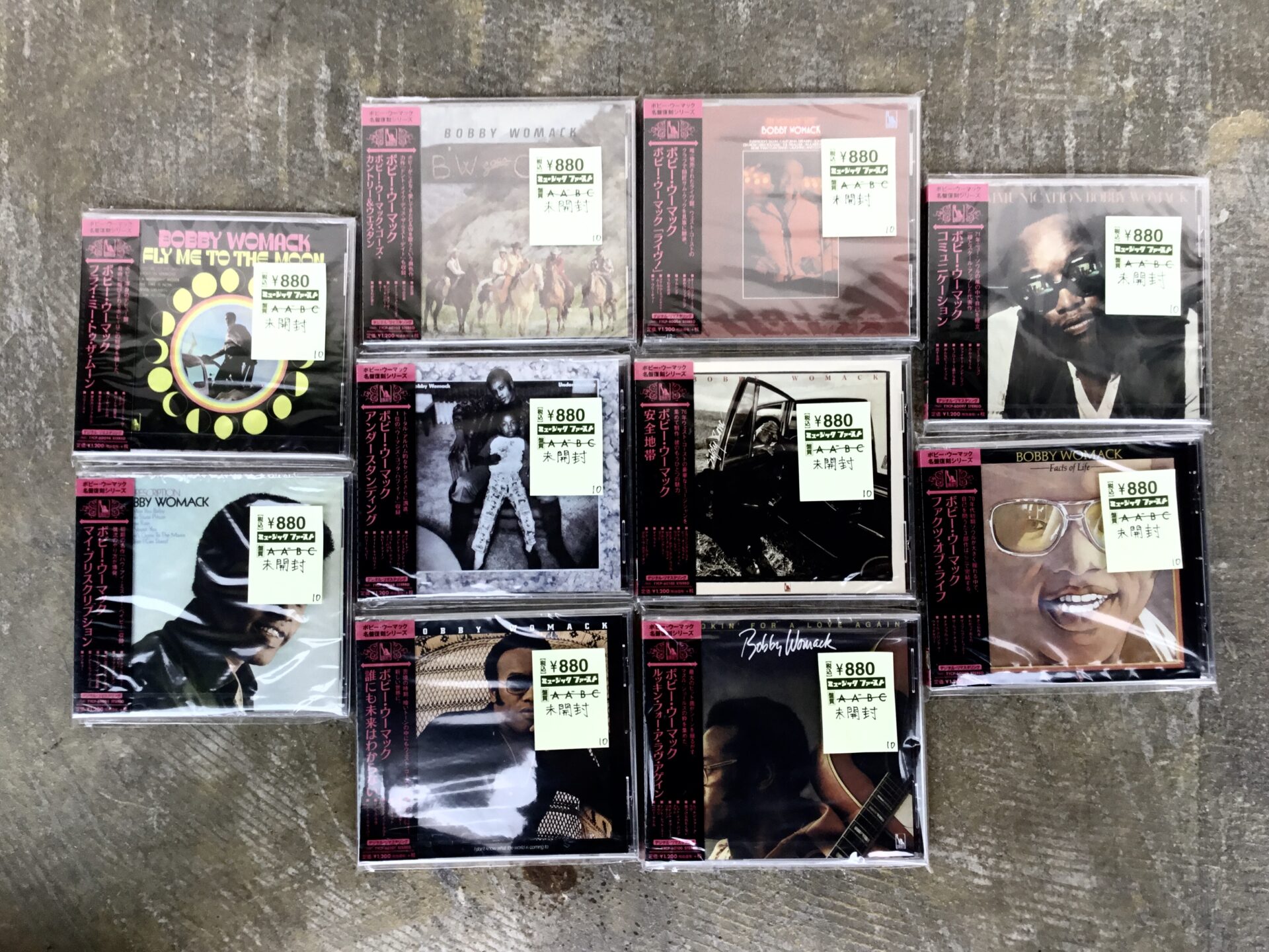 【新入荷情報】  ボビー・ウーマックの未開封CDがまとまって入荷しました。