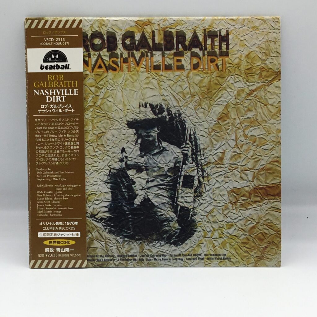 【CD】Rob Galbraith / Nashville Dirt (VSCD-2515) 帯付