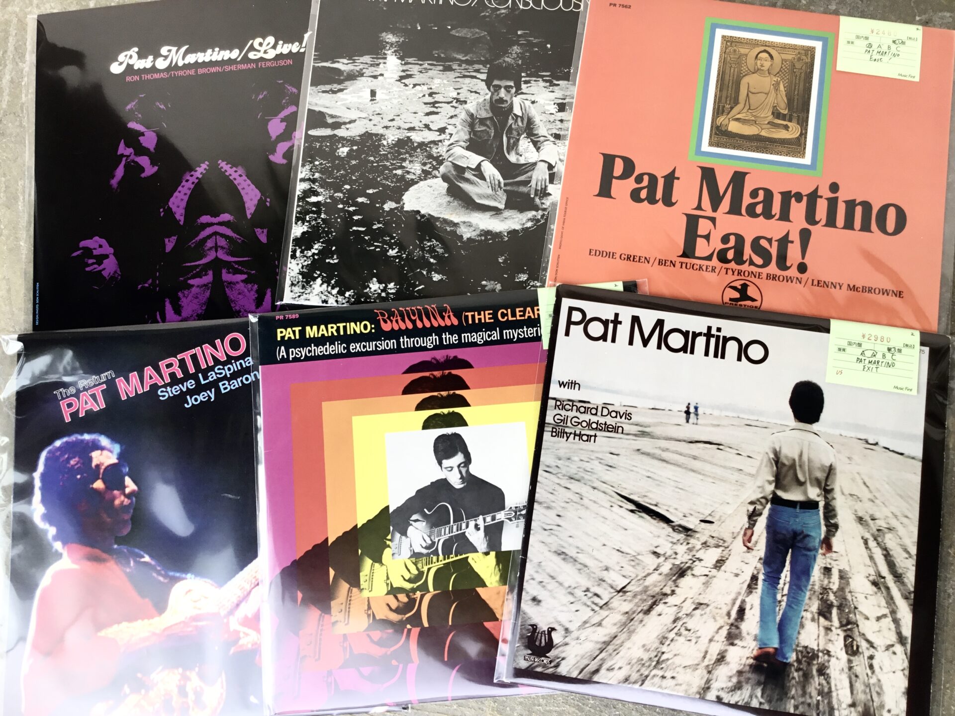 【新入荷情報】  フュージョン・ギタリスト好きはもちろん、レア・グルーヴ再評価もある名ギタリスト、パット・マルティーノのLPがひとつかみ入荷しました。
