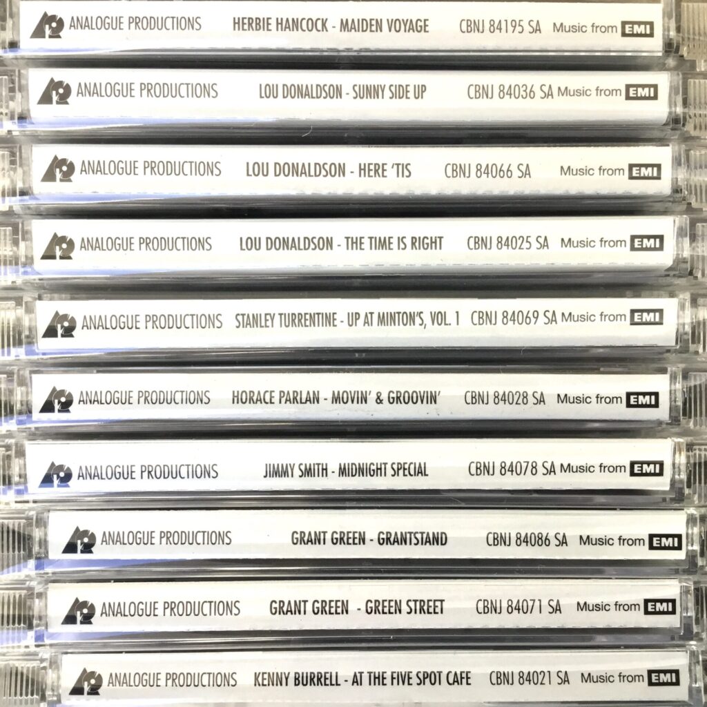 【新入荷情報】 ANALOGUE PRODUCTIONSによるブルーノート作品のSACDがひとつかみ入りました。