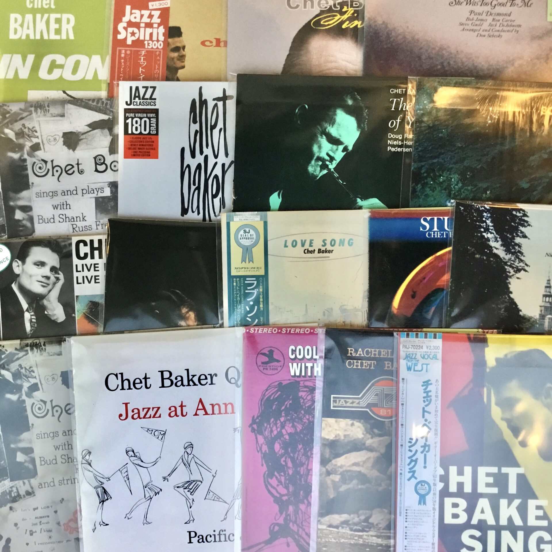 【新入荷情報】 チェット・ベイカーのLPが20枚近く入荷しました。