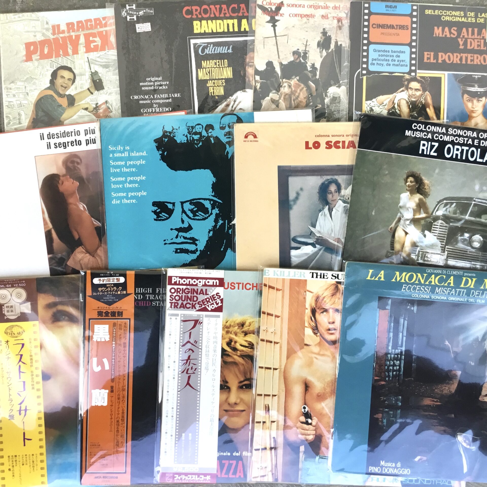 【特集コーナー新入荷】 サントラLP特集更新：イタリア映画音楽をひとつかみ追加しました。
