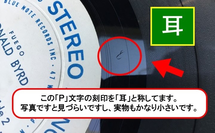 レコード耳についての説明画像