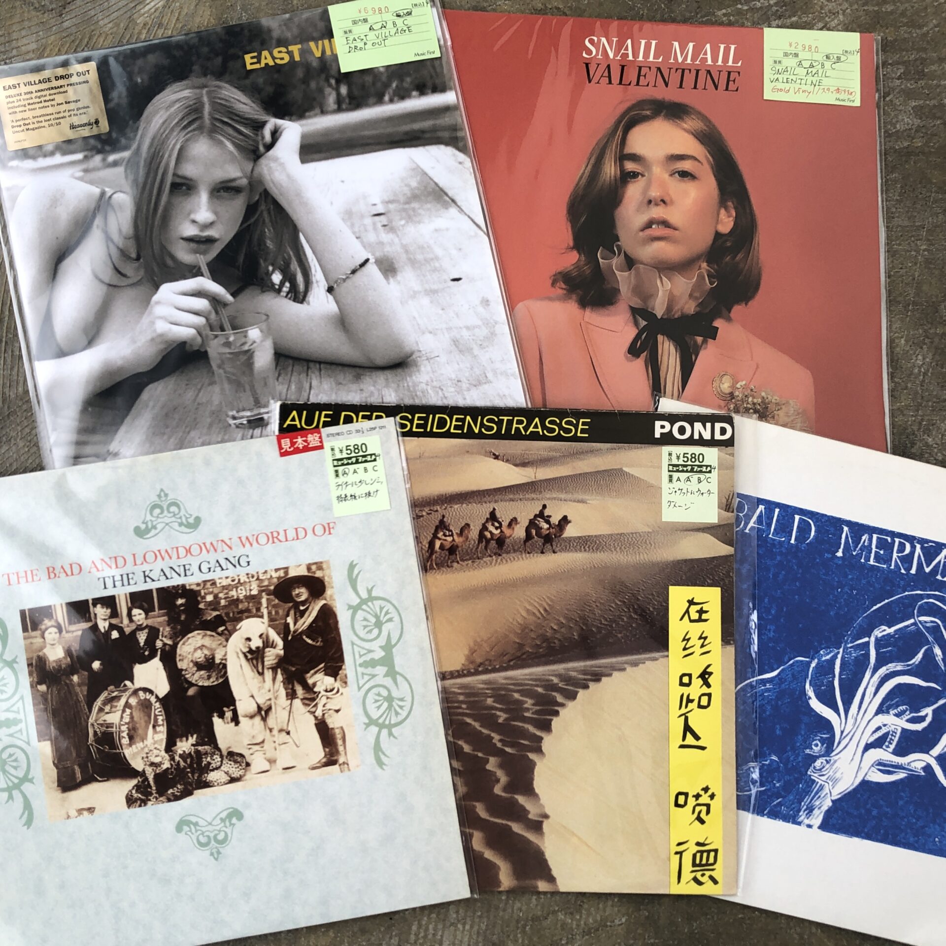 80’s~ROCK/POPS新入荷コーナーは現在こんな感じ