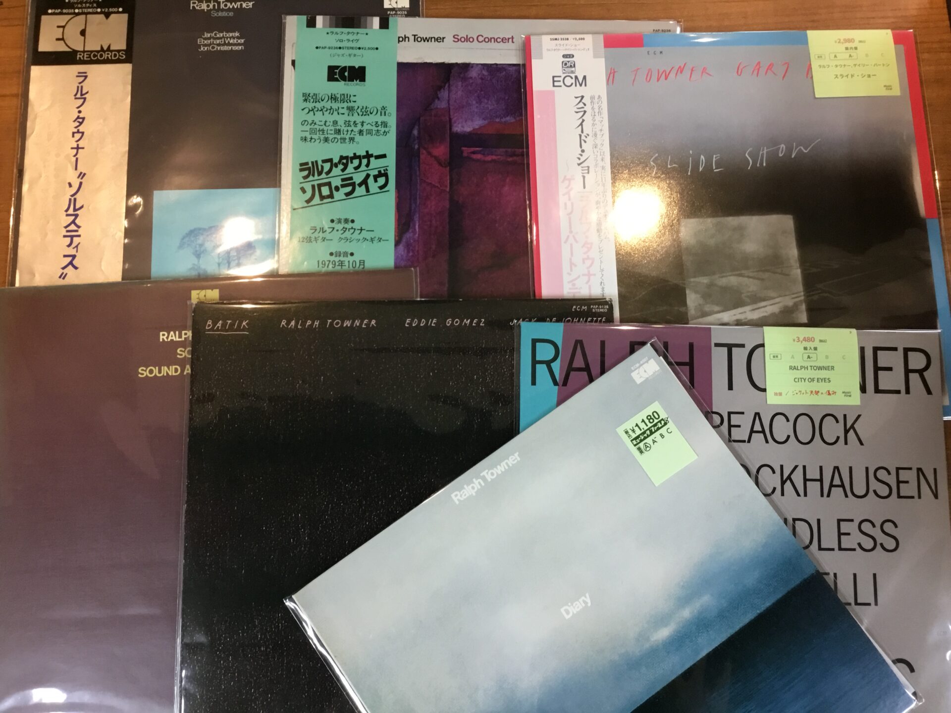 【特集コーナー新入荷】 Re: ECMその8：ラルフ・タウナー＆ジョン・アバークロンビーを再び追加しました。