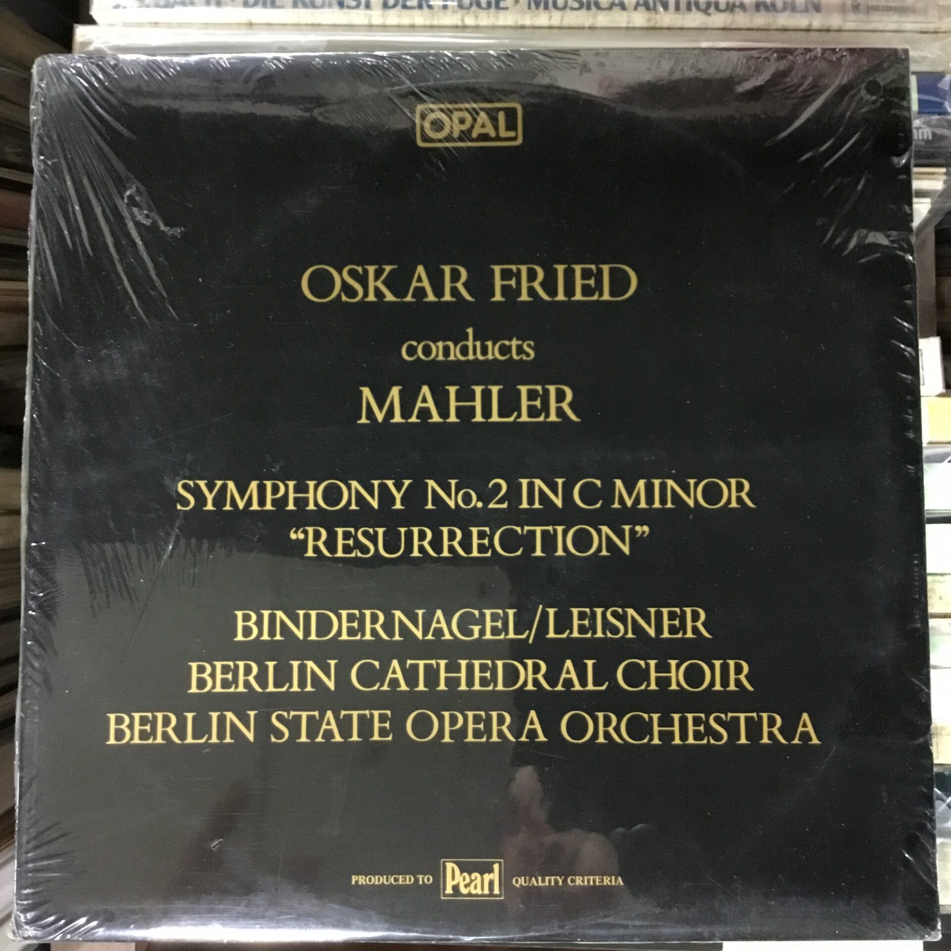 【本日のオススメ】マーラー作曲:交響曲 第2番『復活』の世界初録音(1923～24年録音) 　オスカー・フリート(指揮)、ベルリン国立歌劇場管弦楽団、エムミ・ライズナー(コントラアルト)、ベルリン大聖堂合唱団